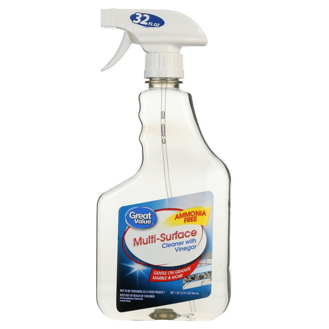 Great Value MultiSurface Cleaner with Vinegar, Unscented, 32 oz