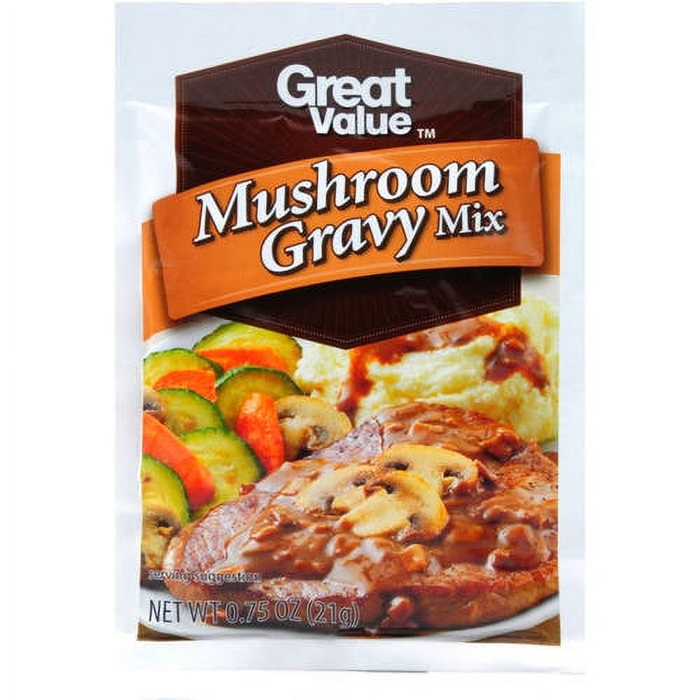 Great Value Mushroom Gravy Mix, 0.75 oz
