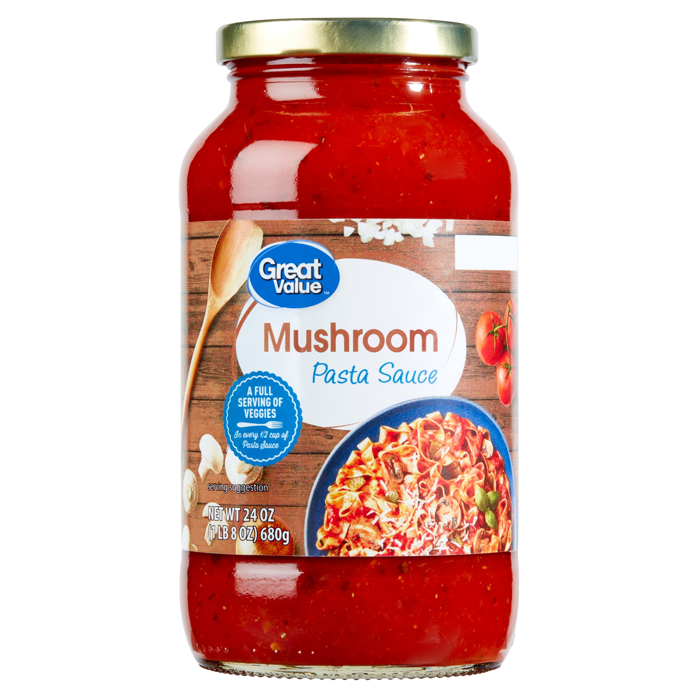 Great Value Mushroom Pasta Sauce, 24 Oz