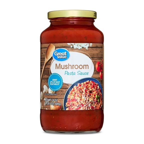 Great Value Mushroom Pasta Sauce, 24 oz