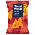 thumbnail image 1 of Great Value Nacho Cheese Tortilla Chips, 9.75 oz Bag, 1 of 10