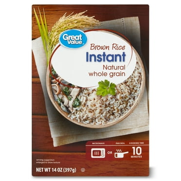 Great Value Brown Rice Instant, 14 oz