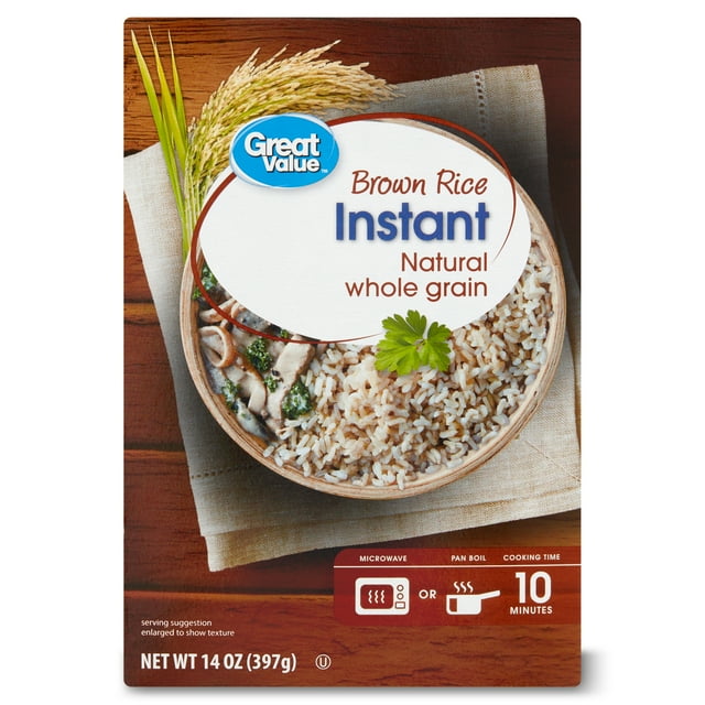 Great Value Brown Rice Instant, 14 oz