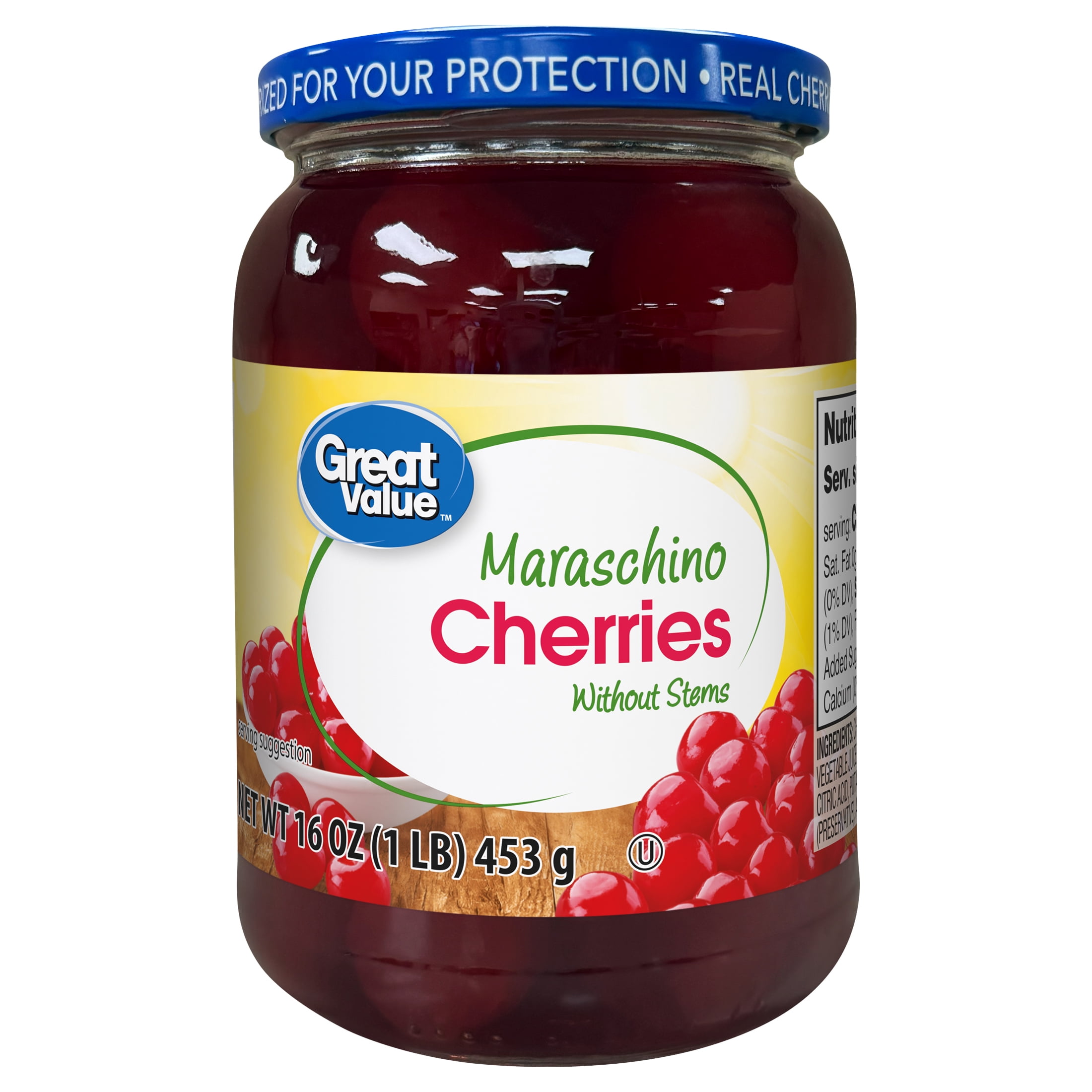 Great Value Maraschino Cherries, 16 oz