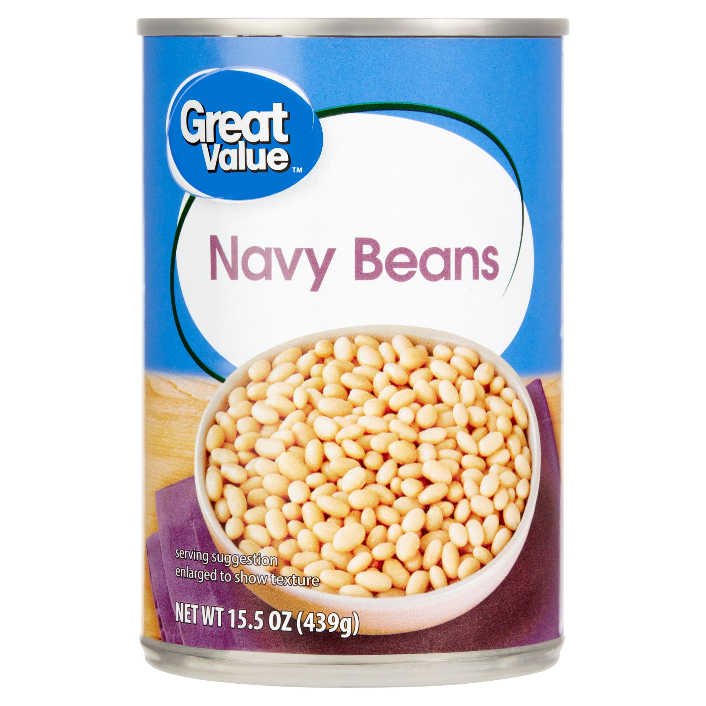 Great Value Navy Bean, 15.5 oz Can