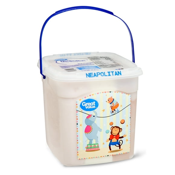 Great Value Neapolitan Ice Cream, 1.12 Gallons