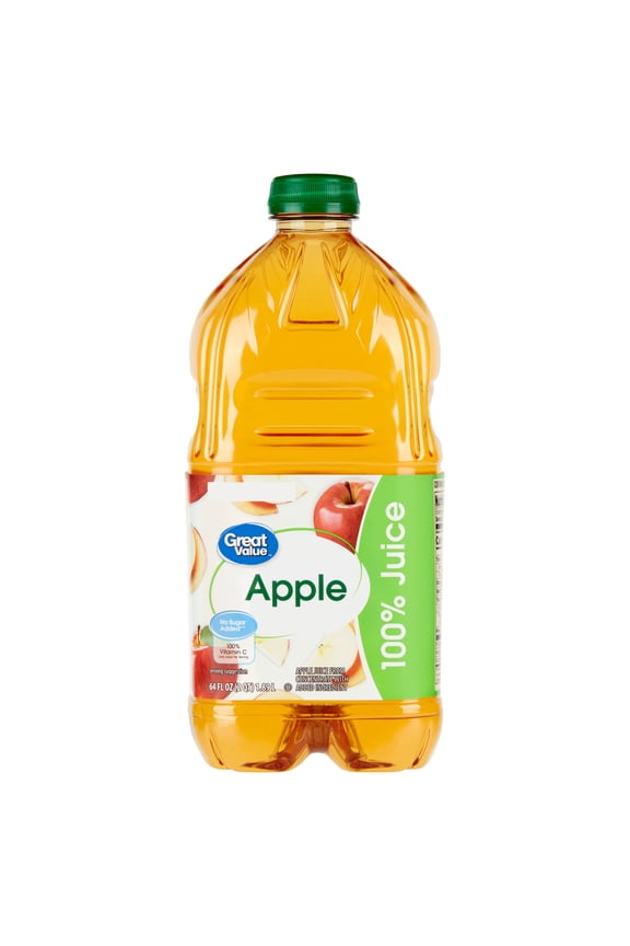 No Added Sweeteners 100% Apple Juice, 64 fl oz