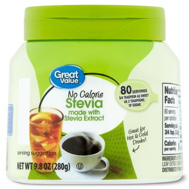 Great Value No Calorie Stevia Sweetener, 9.8 oz