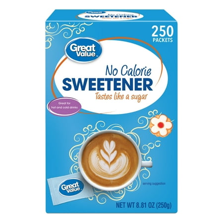 Great Value, No Calorie Sweetener, 8.81 oz, 250 Packets