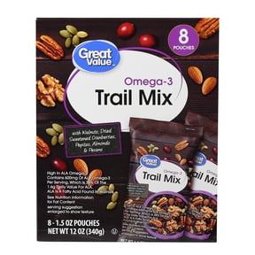 Great Value Mountain Trail Mix 1.75 oz 24 Pack with Roasted Salted ...