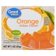 thumbnail image 1 of Great Value Orange Gelatin Dessert, 3 oz, 1 of 8