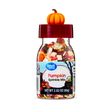 Great Value Orange Pumpkin Sprinkles, 2.82 oz