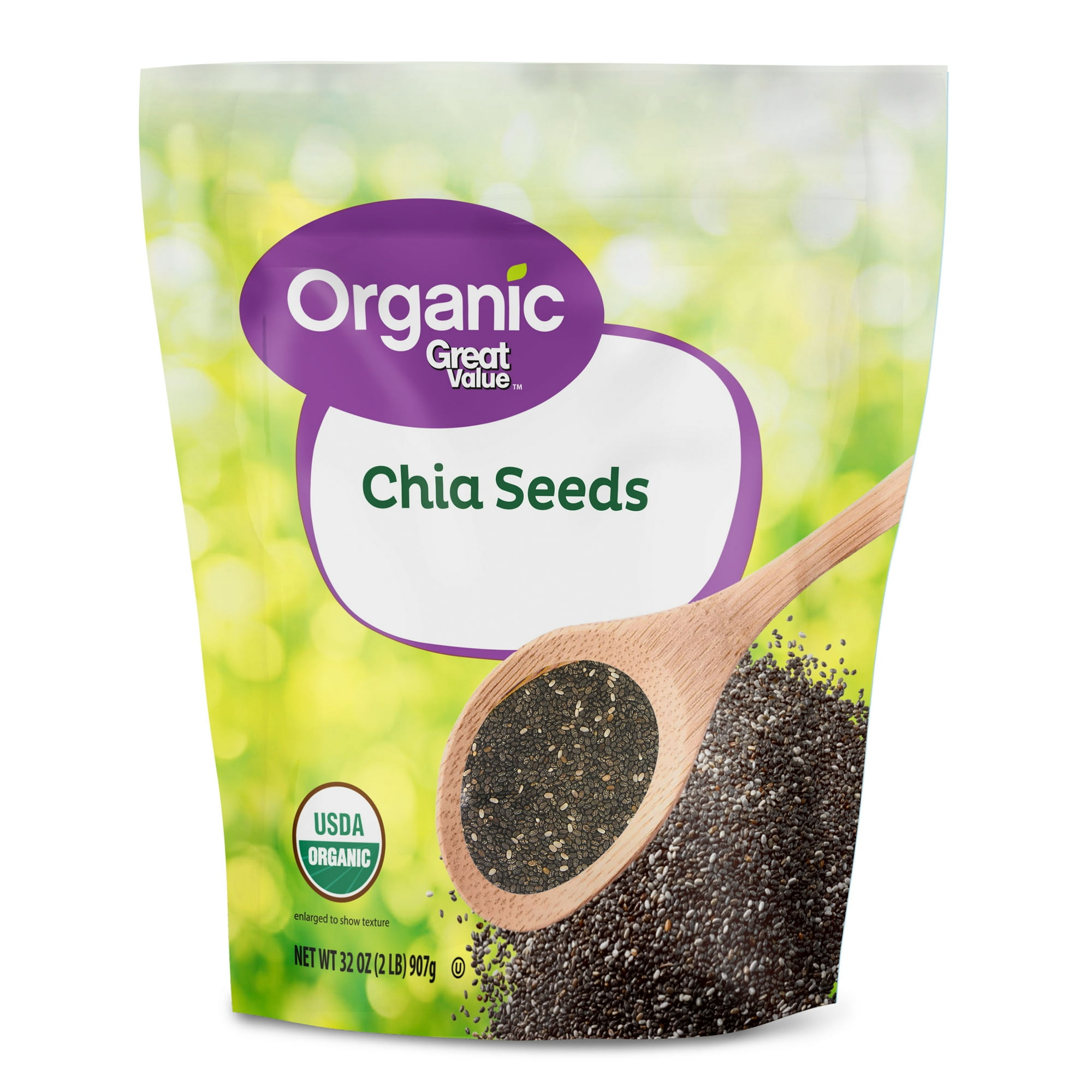Great Value Organic Chia Seeds, 32 oz Great Value Organic Chia Seeds, 32 oz