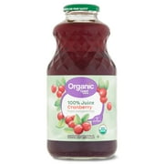 Great Value Organic Cranberry Juice, 32 fl oz (Shelf Stable)