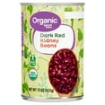 thumbnail image 1 of Great Value Organic Dark Red Kidney Beans, 15 oz, 1 of 8