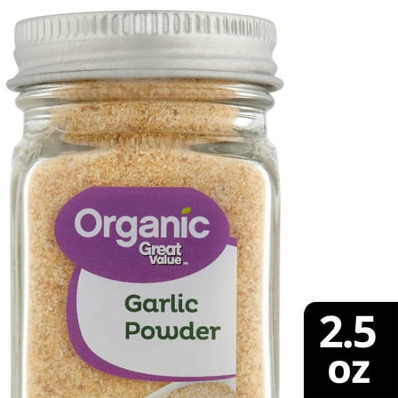 Great Value Organic Garlic Powder, 2.5 oz