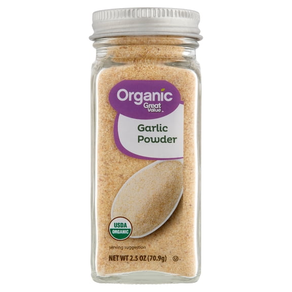 Great Value Organic Garlic Powder, 2.5 oz