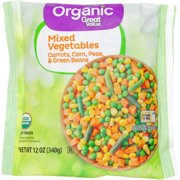 Great Value Organic Mixed Vegetables, 12 oz