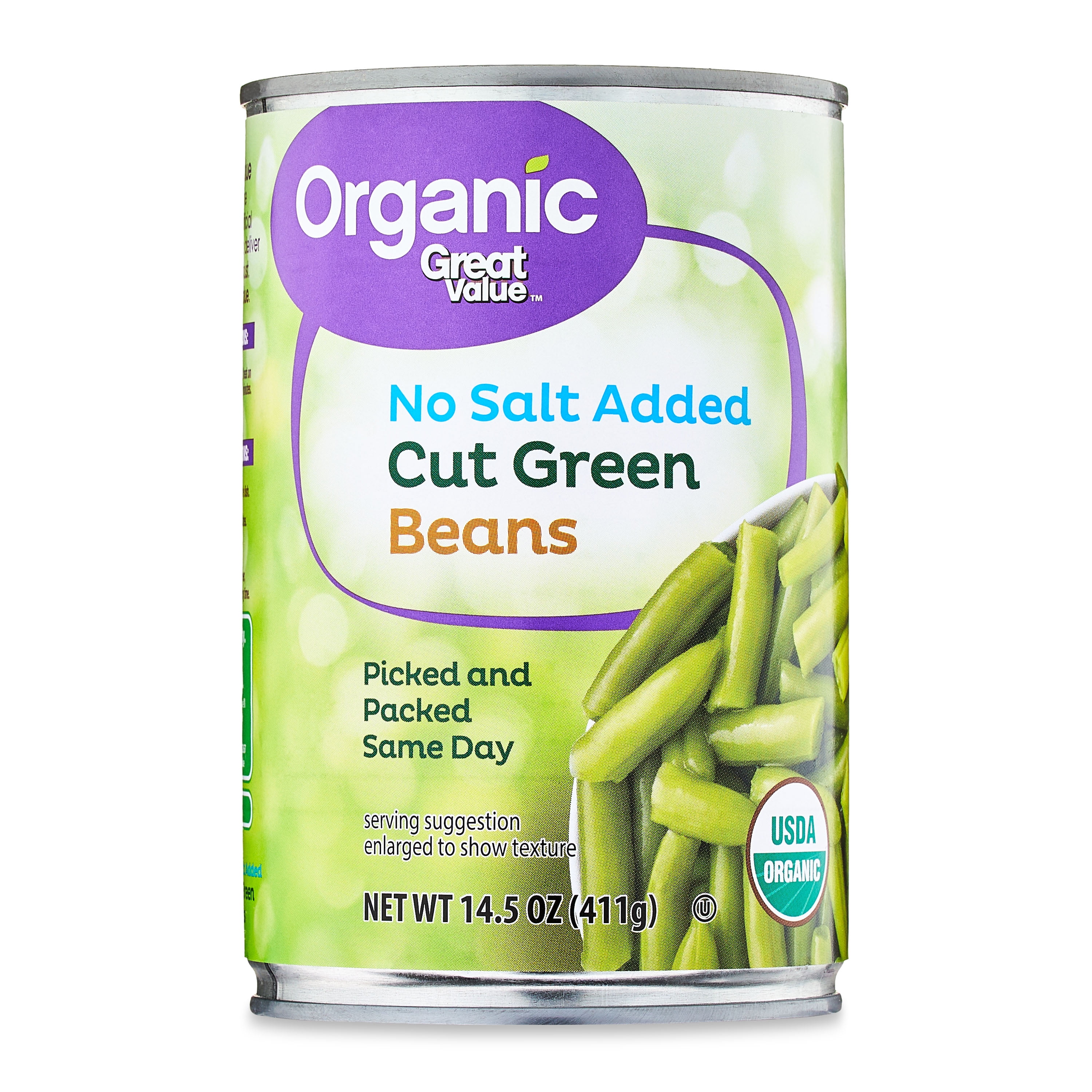 Great Value Frozen Cut Green Beans, 12 oz Steamable Bag