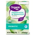 thumbnail image 1 of Great Value Organic Peppermint & Spearmint Probiotic Herbal Tea, 0.68 oz, 16 Ct, 1 of 7