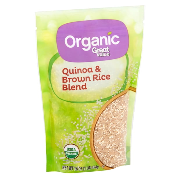 Great Value Organic Quinoa & Brown Rice Blend, 16 oz - Walmart Business ...