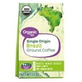 thumbnail image 1 of Great Value Organic Single Origin Brazil Ground Coffee, 12 oz, 1 of 9