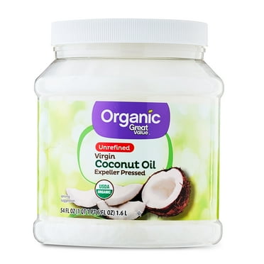 Great Value Organic Unrefined Virgin Coconut Oil, 54 fl oz