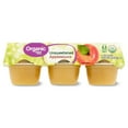 Great Value Organic Unsweetened Applesauce, 4 oz, 6 Cups