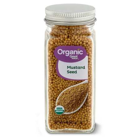 Great Value Organic Whole Mustard Seeds, 3 oz
