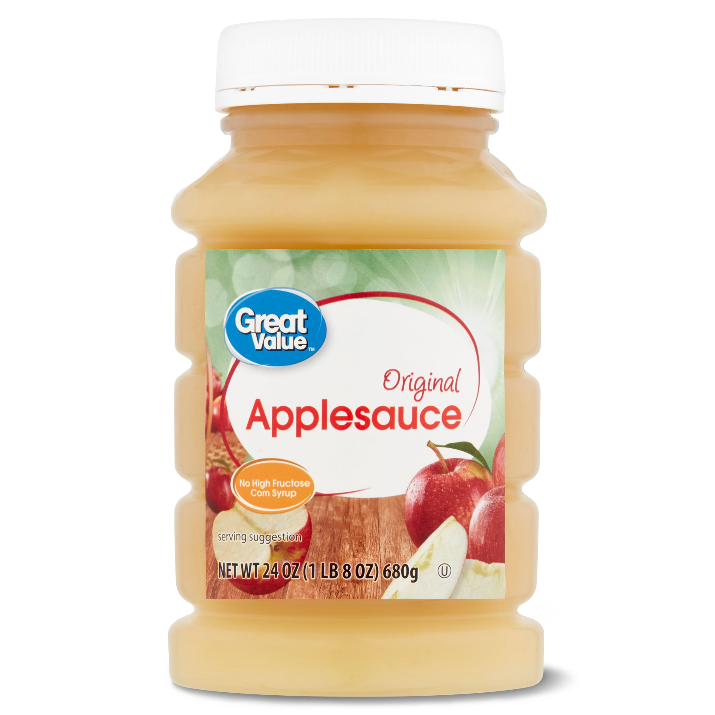 Great Value Original Applesauce, 24 oz, Jar