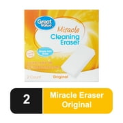 Great Value Miracle Cleaning Eraser Original, 2 Count