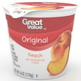 thumbnail image 1 of Great Value Original Peach Lowfat Yogurt, 6 oz, 1 of 1