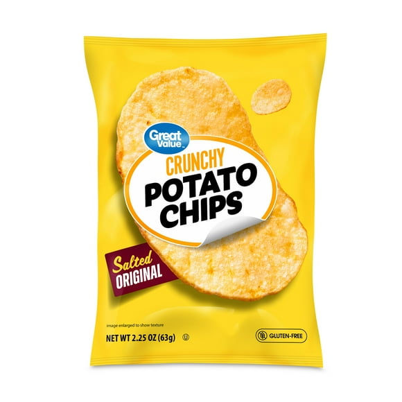 Great Value Original Potato Chips, 2.25 oz