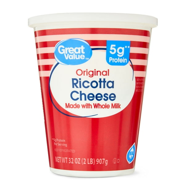 Great Value Original Ricotta Cheese, 32 oz