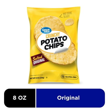 Great Value Gluten-Free Original Potato Chips, 8 Oz.