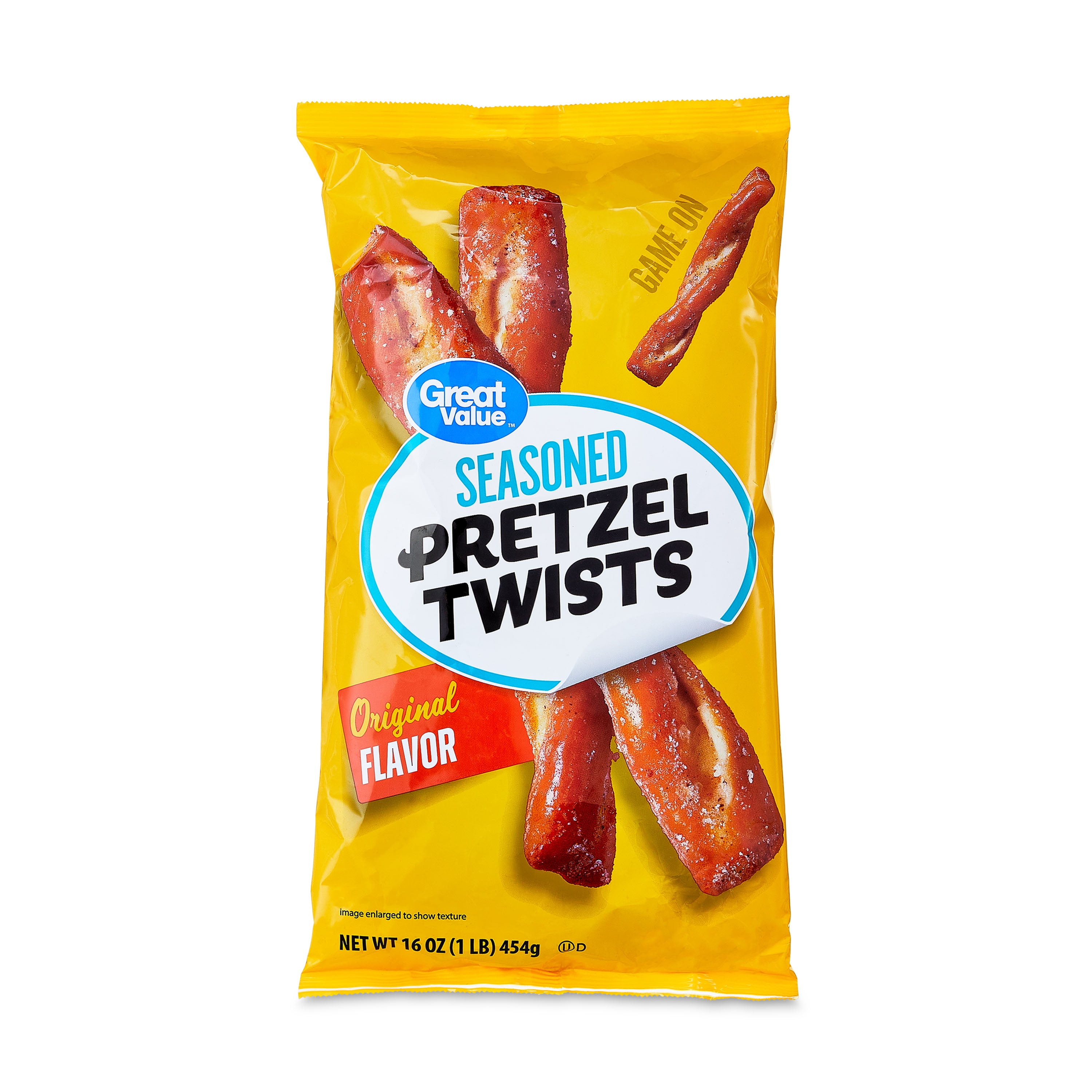 Great Value Original Seasoned Pretzel Twists, 16 oz Bag