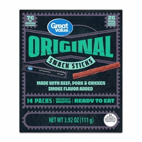 Great Value Original Snack Meat Sticks, 3.92 oz, 14 Count