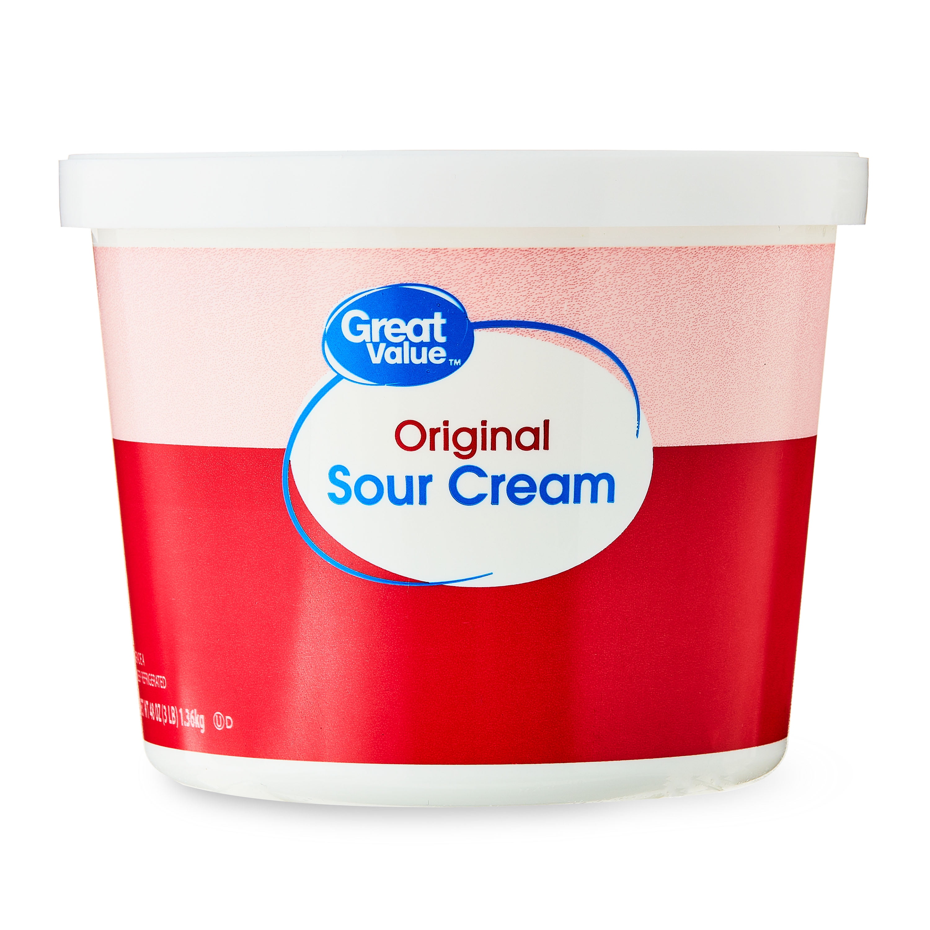 Great Value Original Sour Cream, 48 oz