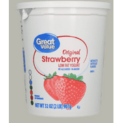 Great Value Original Strawberry Lowfat Yogurt, 32 oz