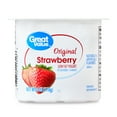 thumbnail image 1 of Great Value Original Strawberry Low-fat Yogurt, 6 oz, 1 of 8