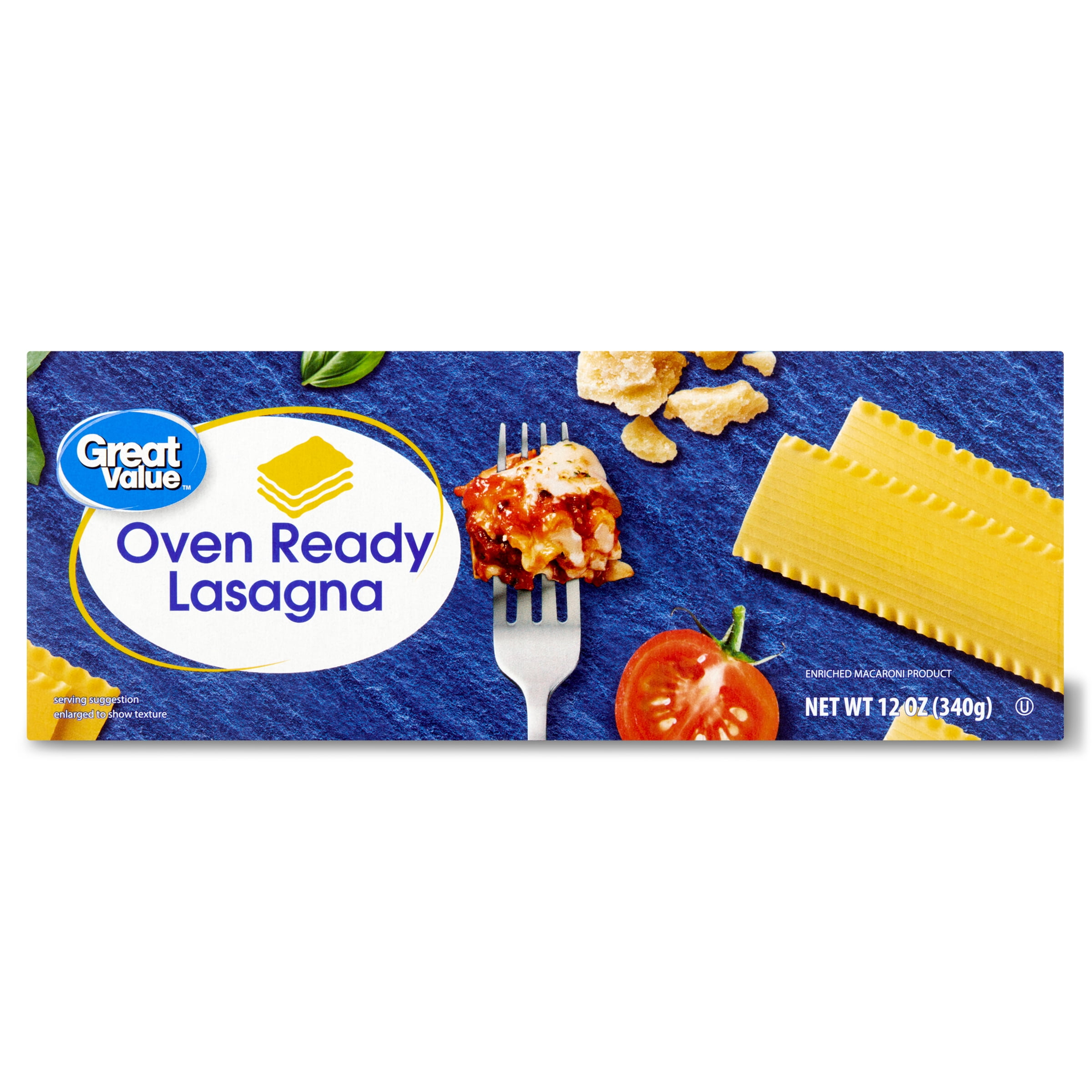 (6 pack) Great Value Oven Ready Lasagna Pasta, 12 oz