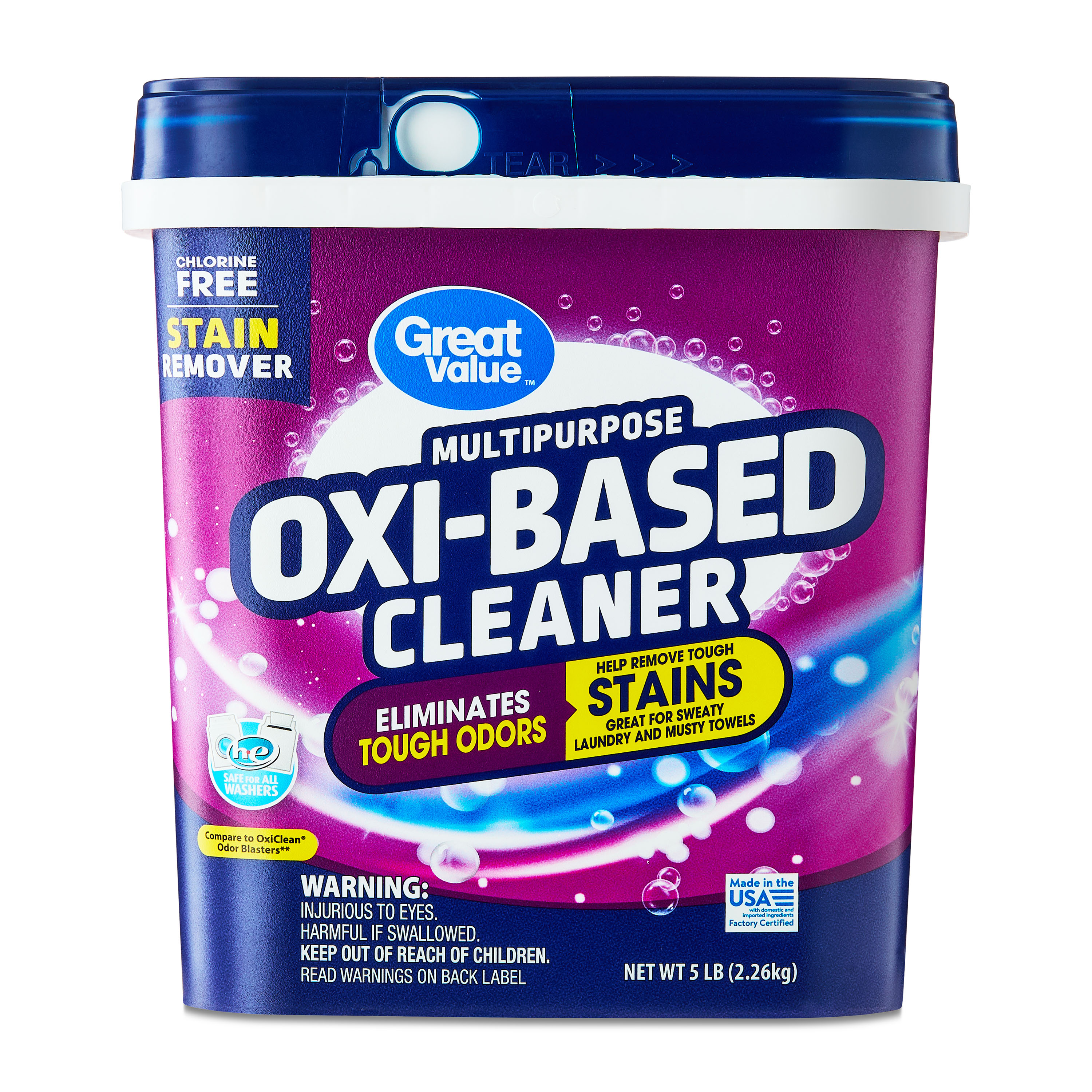 Great Value Multipurpose Oxi-Based Cleaner Powder, Fresh Scent, 5 lbs