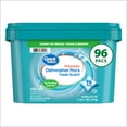 Great Value Pacs Dishwasher Detergent Pods, Clean and Fresh Scent, 50.7