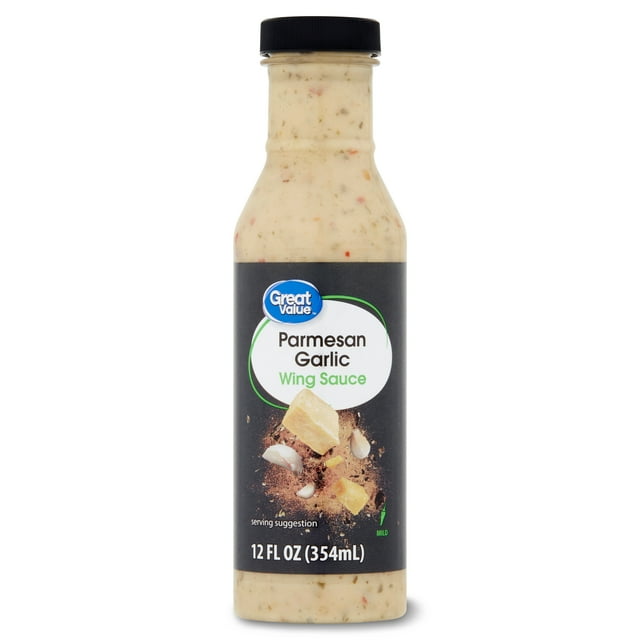 Great Value Parmesan Garlic Wing Sauce, 12 Fl Oz - Walmart.com