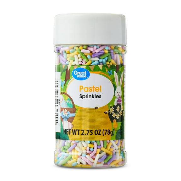 Great Value Pastel Sprinkles, 2.75 oz