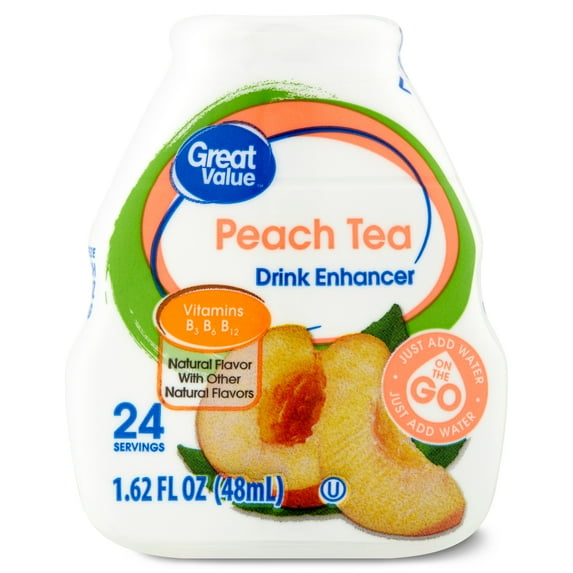 Great Value Peach Tea Drink Enhancer, 1.62 fl oz