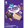 thumbnail image 1 of Great Value Peanut Butter & Grape Jelly No Crust Sandwiches, 8.8 oz, 4 Count (Frozen), 1 of 8