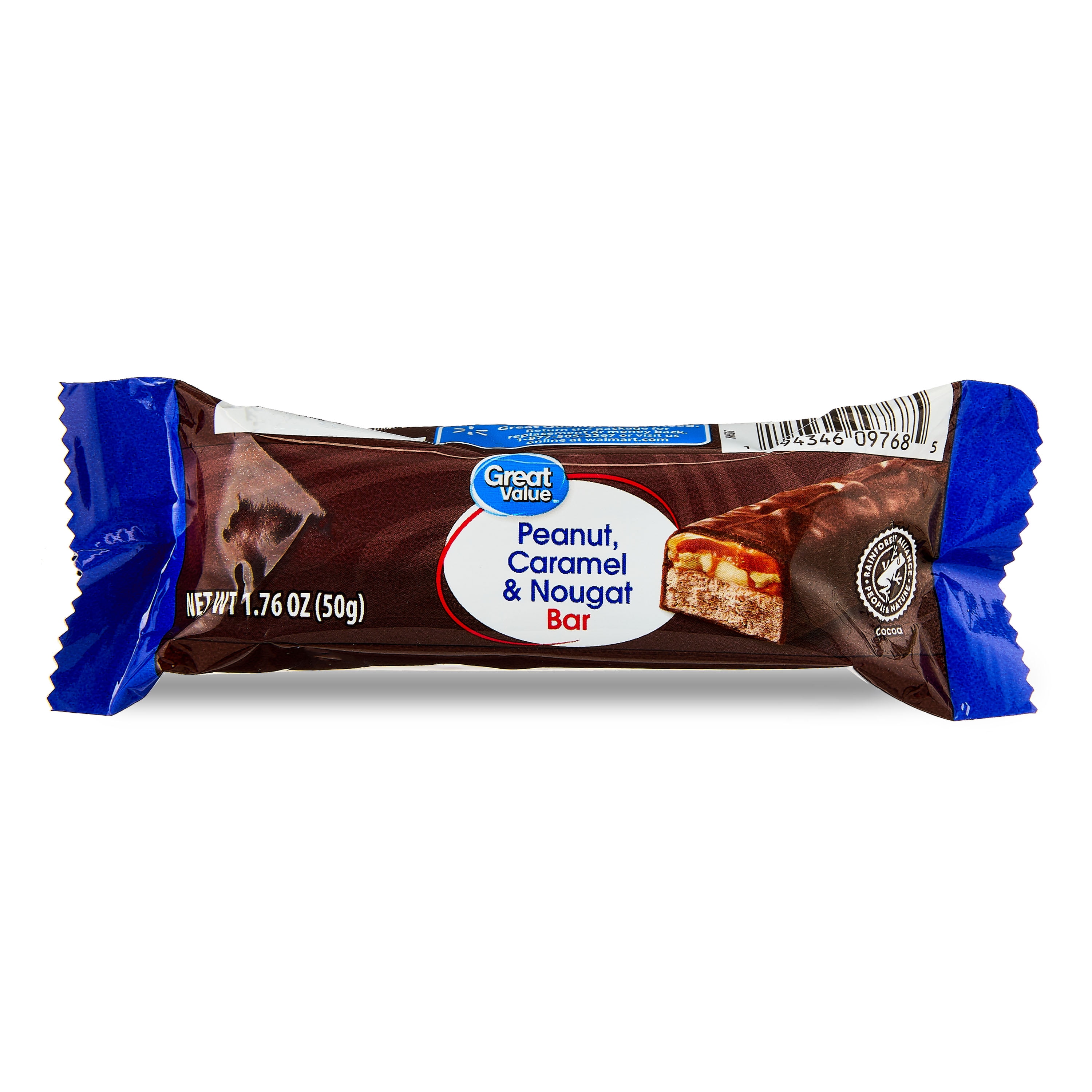 Great Value Peanut, Caramel & Nougat Bar, 1.76 oz