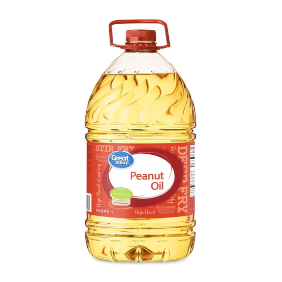 Great Value Peanut Oil, Heart Healthy and Versatile, 1 Gallon Bottle