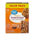 thumbnail image 1 of Great Value Peanut Sweet & Salty Chewy Granola Bars, Value Pack, 1.2 oz, 12 Count, 1 of 8